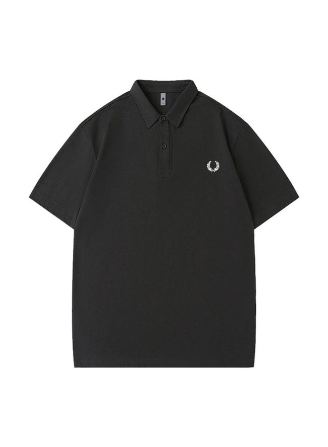 فريد بيري Fred Perry unisex plain laurel wreath Polo shirt, breathable embossed knitted short sleeves, simple casual shirt for men and women. - Image 3