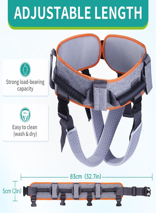 lefeke Gait Belt for Seniors - Transfer Belt with 7 Padded Handles | Medical Gate Belt for Elderly with Quick Release Buckle for Physical Therapy, Handicap & Elderly Mobility Assistance (M) - Image 2