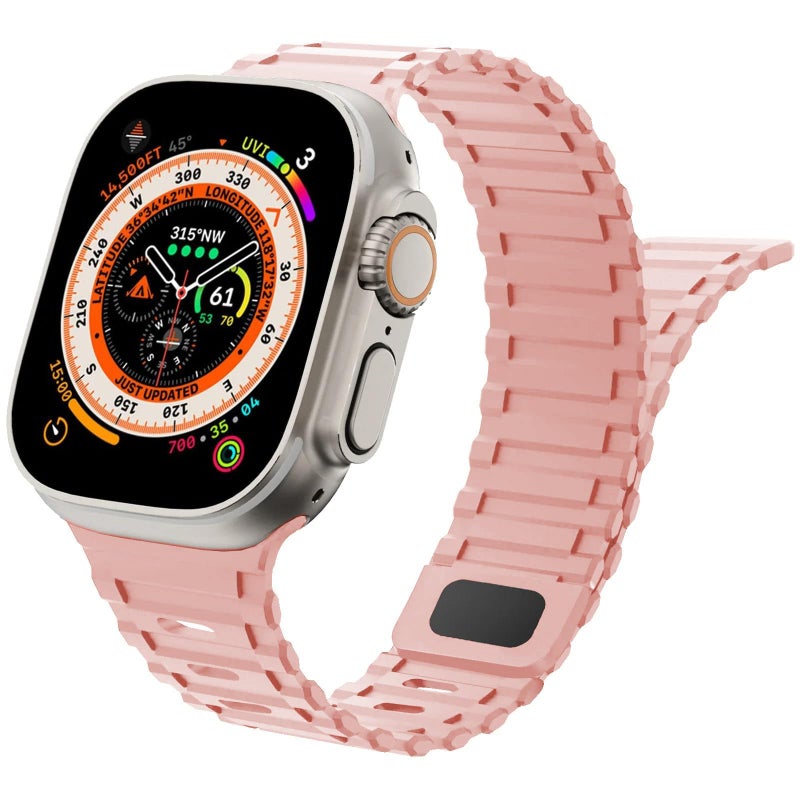 Wowstrap Magnetic Bands for Apple Watch Band 40mm 41mm 45mm 44mm 49mm iWatch band 38mm 42mm 46mm Women/Men,Soft Silicone Strap for Apple Watch Series 11 10 9 8 7 6 5 4 3 SE 3/2nd Ultra/3/2 49 44 41 45 46 mm - Image 1