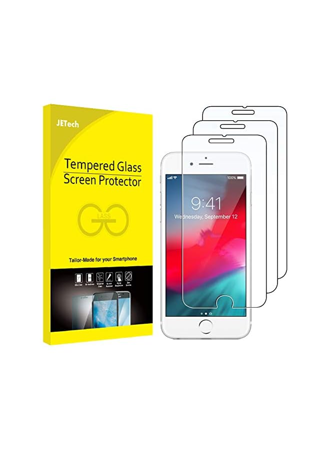 JETech 3-Pack Screen Protector for iPhone 8 Plus, iPhone 7 Plus, iPhone 6s Plus and iPhone 6 Plus, Tempered Glass Film, 5.5-Inch - Image 1