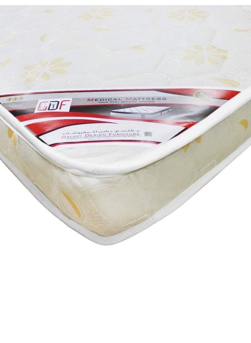 Galaxy Design مرتبة طبية بتصميم جالاكسي لون أبيض حجم مفرد ( الطول x العرض x الارتفاع ) 190 x 90 x 7 سم GDF-19090 - ضمان كامل لمدة 2 سنوات - Image 3