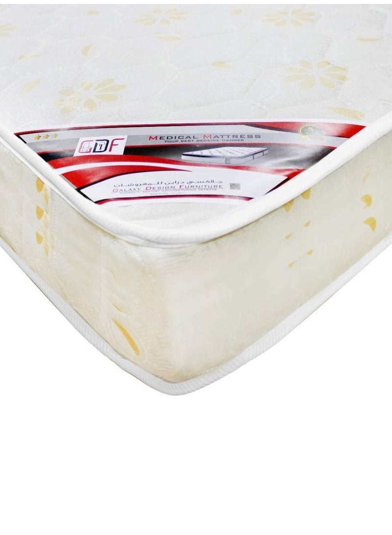 Galaxy Design مرتبة طبية بتصميم جالاكسي لون أبيض حجم مفرد ( الطول x العرض x الارتفاع ) 190 x 90 x 7 سم GDF-19090 - ضمان كامل لمدة 2 سنوات - Image 2