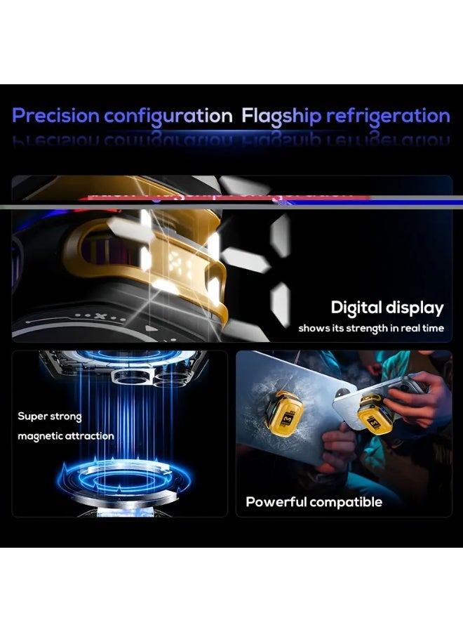 Memo 2025 MEMO CX12, external cooling fan for mobile phones, modular design, rapid cooling, with digital display, magnetic detachable design, USB charging, portable cooling device, modern phone accessories, lightweight design, efficient cooling system, detachable mobile fan, suitable for travelers and office workers. - Image 4