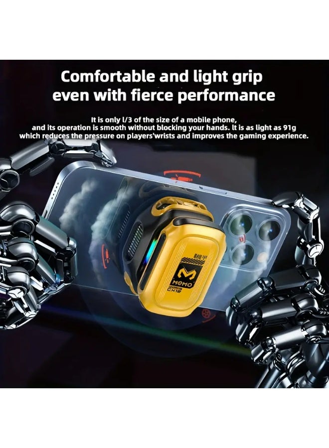 Memo 2025 MEMO CX12, external cooling fan for mobile phones, modular design, rapid cooling, with digital display, magnetic detachable design, USB charging, portable cooling device, modern phone accessories, lightweight design, efficient cooling system, detachable mobile fan, suitable for travelers and office workers. - Image 3