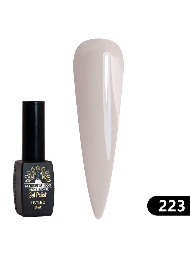 GLOBAL FASHION - Global Fashion Black Elite Gel Polish | 132 Colors of Long-Lasting Elegance - 8ml | 223 - Image 1