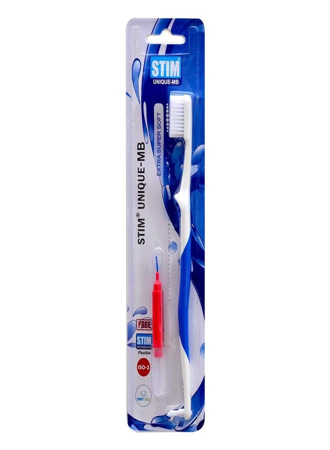 Stim Unique MB Brush Dentaids Toothbrush (Pack of 5) Dental floss - Image 2