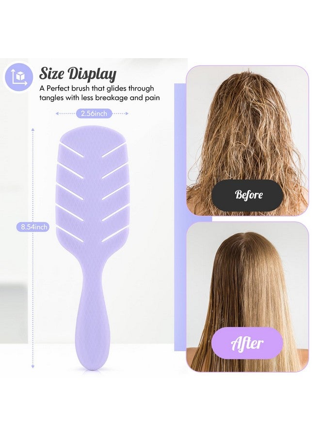 Sofmild Hair Brush Curved Vented Paddle Detangle Brush For Faster Blow Drying Soft Flexible Bristles Glide Thru Tangles With Ease Detangling Styling Hair Brushes For Women Curly Thick Wet Hair - Image 4