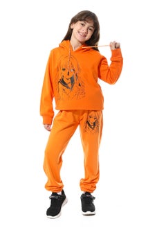 Printed Girls Meleton Training Suit