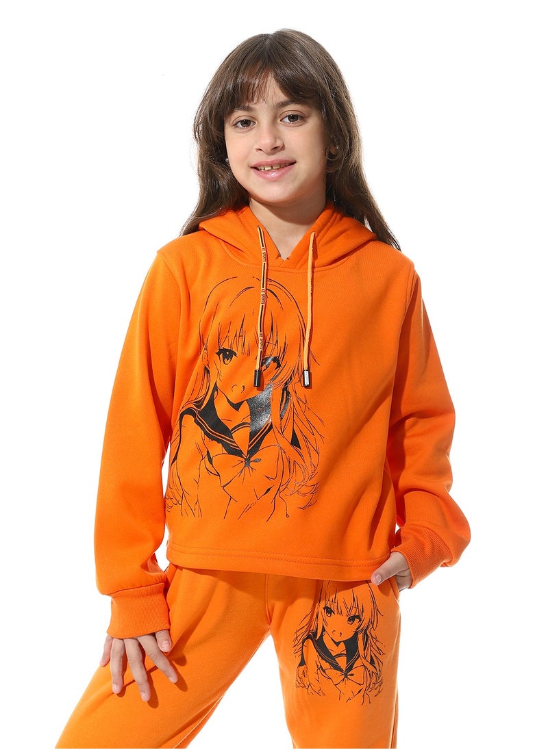 Caesar - Printed Girls Meleton Training Suit - Image 1