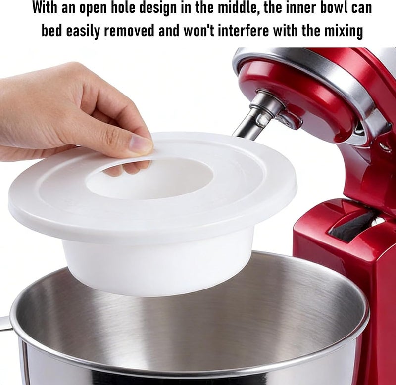 Stand Mixer Bowl Lid Airtight Plastic Cover For Tilt Head Mixer Spill Proof Dust Proof, Prevents Flour Splatter And Countertop Mess For Baking Storage - Image 4