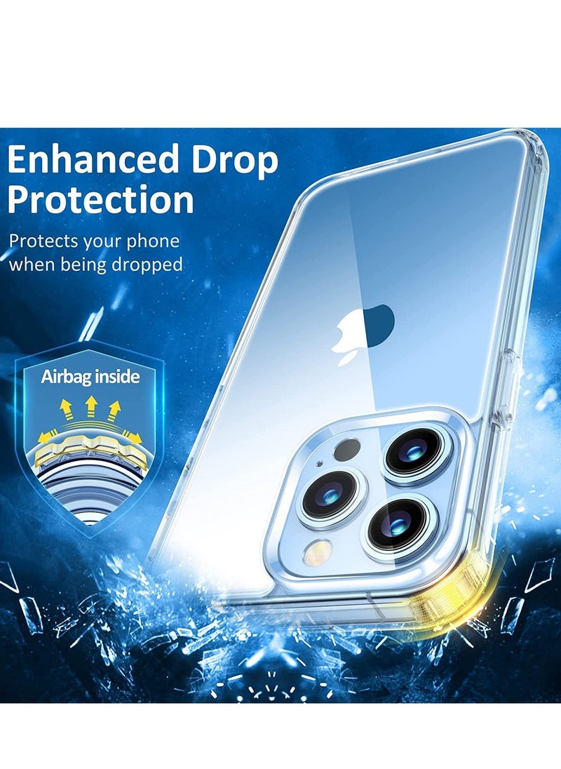 Raxoom Crystal Clear Designed for iPhone 14 Pro Max Case, Upgraded [Anti-Yellowing] [Drop Protection] Shockproof Protective Phone Case, Slim Thin Cover Case for iPhone 14 Pro Max 6.7â€œ 2022, Clear - Image 3