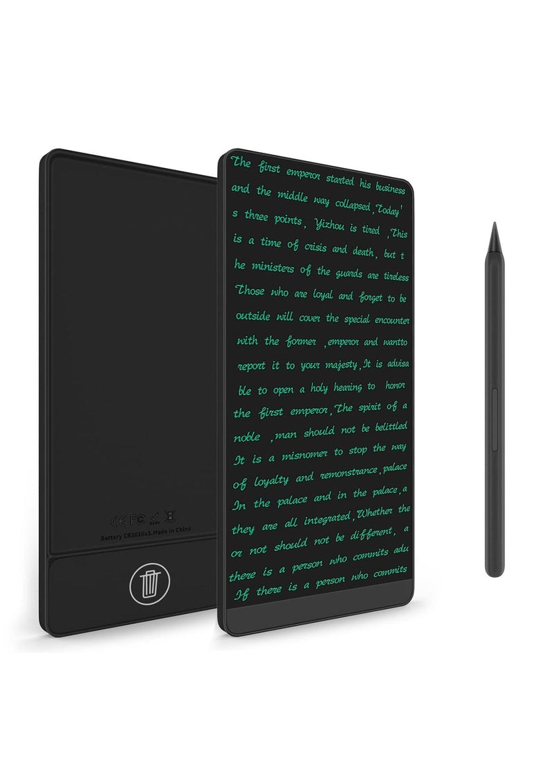 Y&D - LCD Writing Tablet Electronic Black Handwriting Board Full Screen Erasable Graphics Tablet for Kids Drafting Taking Notes and Leaving Message 6.5 Inches - Image 1