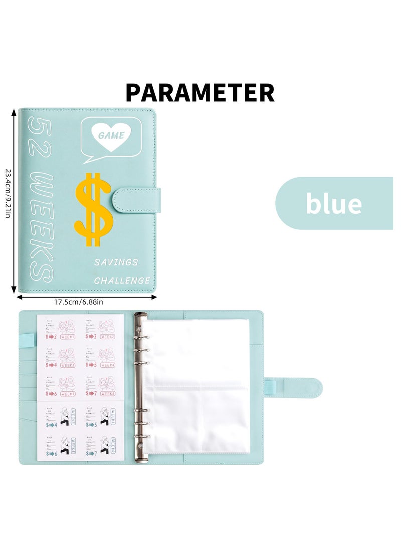 إسكدنيا 52 أسبوع وفورات خطة التحدي دفتر الميزانية بيندر ، مع ملصقات - Image 3