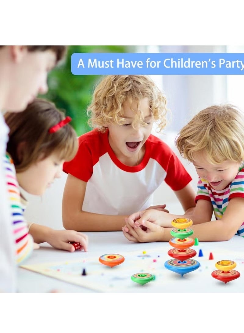 5pcs Colorful Multi Layer Spinning Tops ，Fidget SpinnersWith launcher Stackable Toys (Multicolor) - Image 5