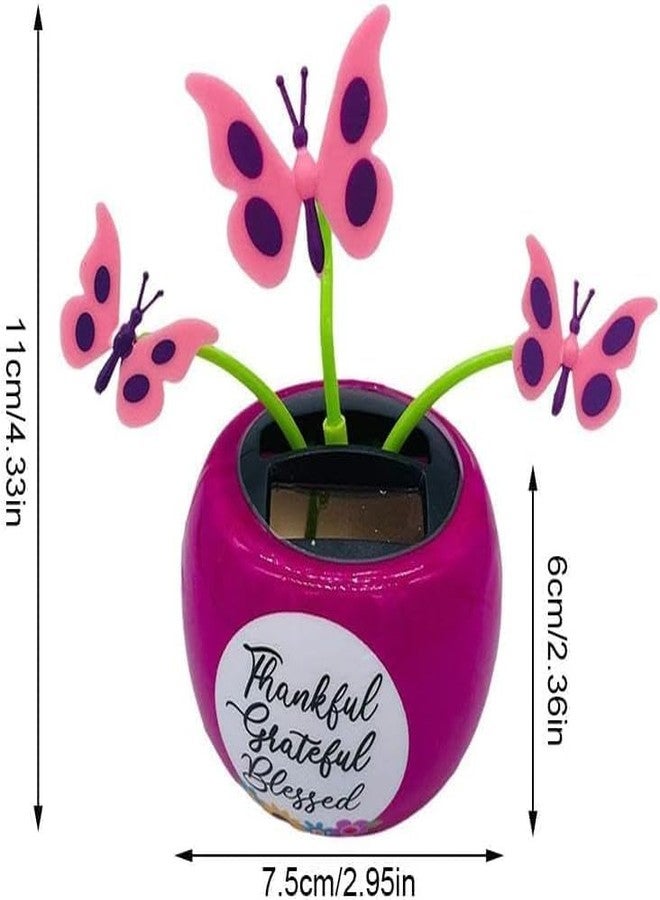 Bwexxt Red Bug Solar Powered Dancing Flower for Car, Car Windowsill Decoration Desktop Solar Dancing Ornament,Solar Dancing Figurines, Automatic Swinging Car Dashboard for Solar Power Kits,Funny Ornaments - Image 2