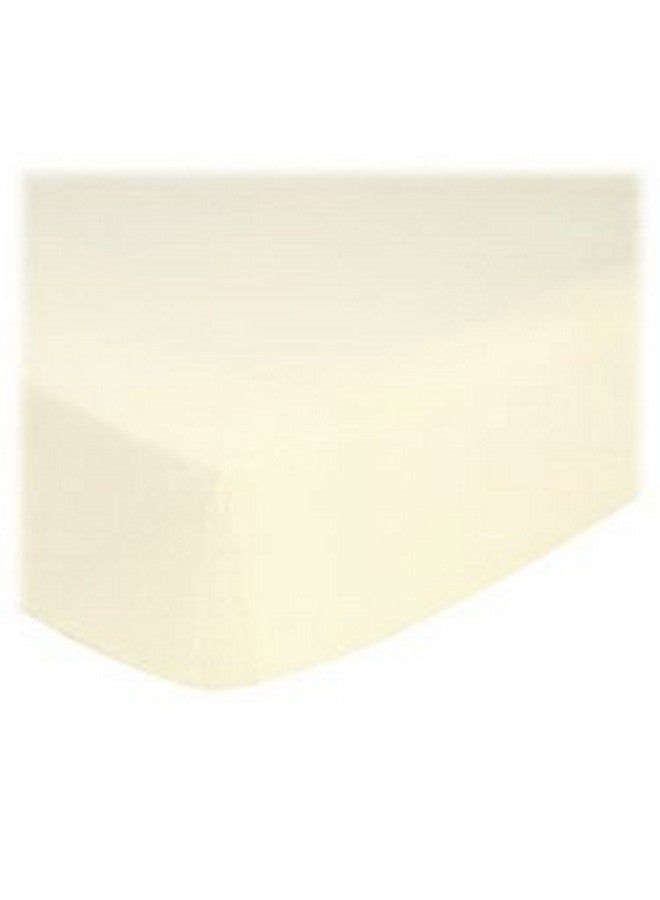 SHEETWORLD.COM SheetWorld Fitted Cradle Sheet - Solid Ivory Jersey Knit - Solid Colors - Image 1