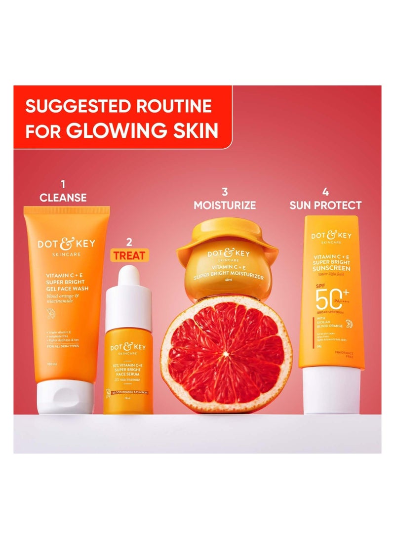 DOT & KEY Dot&Key 10% Vitamin C + E 5% Niacinamide Serum|Vitamin C Serum For Glowing Skin Fades Pigmentation & Dark Spots|Vit C Serum With Blood Orange & Pumpkin For Uneven & Dull Skin,All Skin Types 30Ml - Image 5