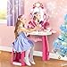 Surelect Toddler Makeup Table Toy with Mirror and Chair Kids Pretend Play Vanity Set with Lights and Sounds Hairdryer Make Up Accessories for 36 Years Old Girls - Image 4