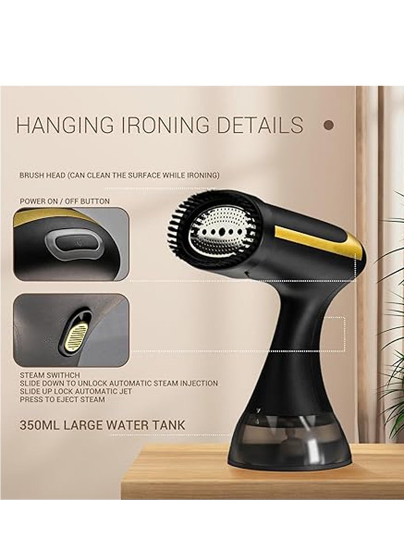 BlueFire Portable Clothes Steamer 1500W Handheld Garment Steamer – 30s Fast Heat Up, 350ml Detachable Water Tank, Powerful Fabric Wrinkle Remover, 360° Anti-Spill, 30 Min Continuous Steam, Travel & Home Steam Iron for Clothing, Curtains, Upholstery  - Image 2