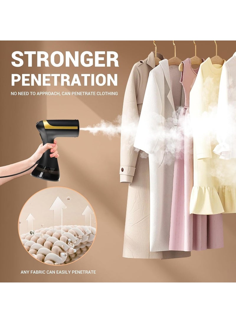 BlueFire Portable Clothes Steamer 1500W Handheld Garment Steamer – 30s Fast Heat Up, 350ml Detachable Water Tank, Powerful Fabric Wrinkle Remover, 360° Anti-Spill, 30 Min Continuous Steam, Travel & Home Steam Iron for Clothing, Curtains, Upholstery  - Image 5