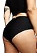 STRAWBERRY WEEKS LEAKPROOF20 Seamless Mid Waist Brief Period Underwear for Women and Teens Period Panties Holds 6 Tampons Leak Proof Incontinence Underwear LXL Black - Image 1