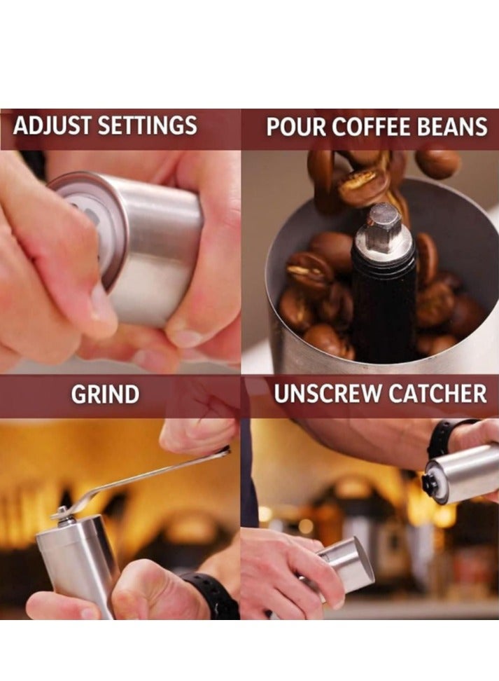 Denx Easy-To-Use Stainless Steel Manual Coffee Grinder With A Capacity Of 40g - Image 3