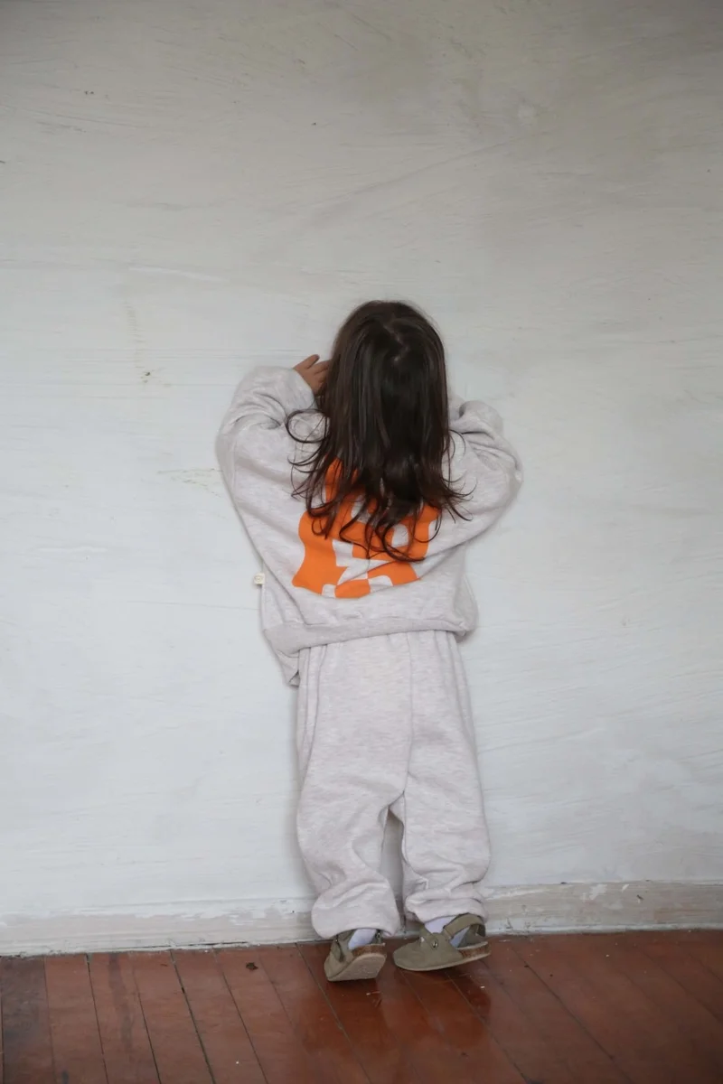 Ohlala Koala Orange Back Printed Kids Tracksuit