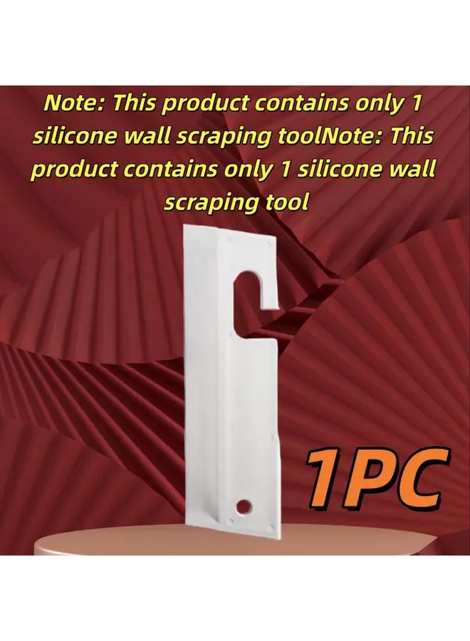 مكشطة الجدران البيضاء 7.87 × 2.48 بوصة متعددة الأسطح ثقيلة الواجب للحمام وزجاج الدش - Image 1