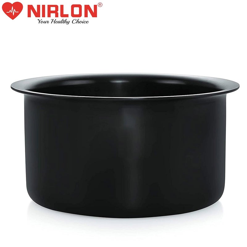 Nirlon وعاء طهي نيرلون مؤكسد صلب / متوافق مع موقد الغاز - 3 لتر (أسود) - Image 5