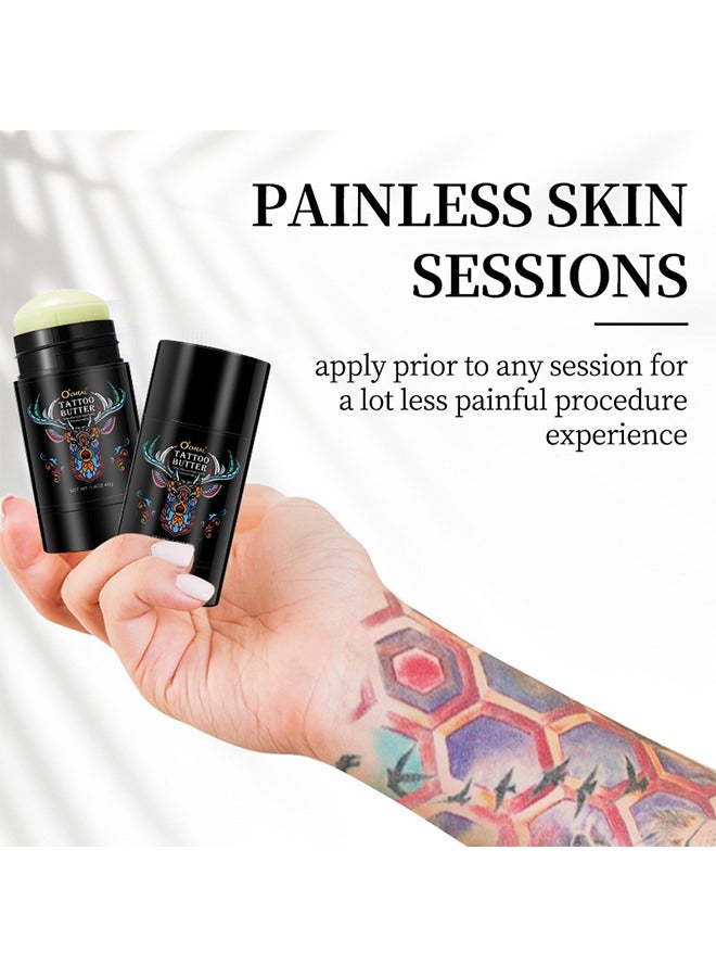 OCHEAL Tattoo Butter - Aftercare Tattoo Cream For Old And New Tattoo - Tattoo Aftercare Helps Heal& Prevents Fading- Natural Tattoo Care Balm Tattoo Cream 40G - Image 4