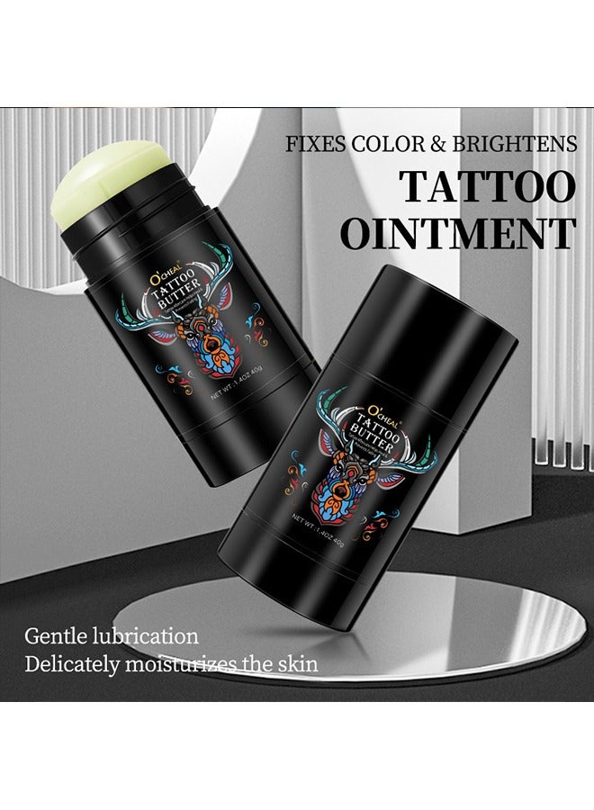 OCHEAL Tattoo Butter - Aftercare Tattoo Cream For Old And New Tattoo - Tattoo Aftercare Helps Heal& Prevents Fading- Natural Tattoo Care Balm Tattoo Cream 40G - Image 5