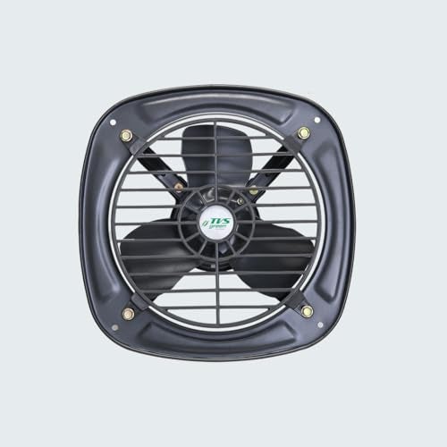TVS GREEN VentMax 9 Metal Exhaust Fan 225mm | High Speed 2350 RPM|Super Suction 1250 m³/hr | Rust Proof Wire Guards|Low Voltage Operation | Durable Metal Body | Grey|3-Year Warranty - Image 1