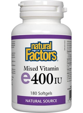 Natural Factors, Mixed Vitamin E 400 IU, Antioxidant Support for Cardiovascular and General Health, 180 softgels (180 servings) - pzsku/ZCD6EDD4C5DC512789E94Z/45/1750343765/1a4e3c80-cb56-4c58-9e0d-0ff09fd9425e
