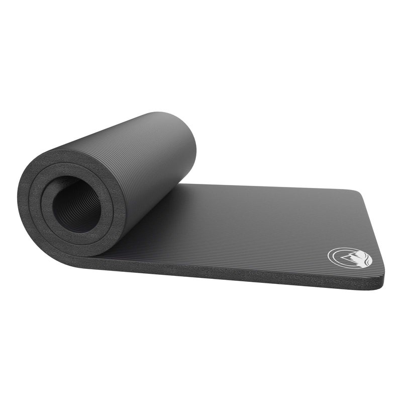 Wakeman Foam Sleeping Pad for Camping - 1.25-Inch-Thick Waterproof Sleep Pad with Carry Straps for Cots, Tents, or Sleepovers by Wakeman Outdoors (Black) - Image 1
