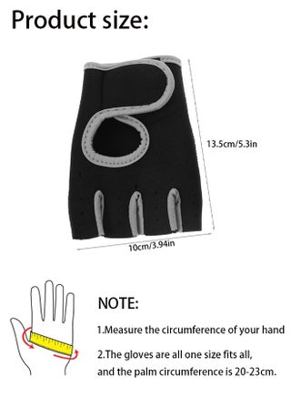 Workout Gloves - Weight Lifting Gloves for Men and Women, Breathable Half Finger Exercise Gloves for Weight Training, Pull Up, Gym Fitness, Home Work Out - view 4