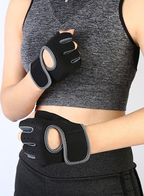Workout Gloves - Weight Lifting Gloves for Men and Women, Breathable Half Finger Exercise Gloves for Weight Training, Pull Up, Gym Fitness, Home Work Out