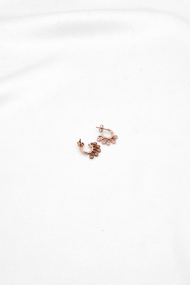 OLIVIA BURTON Women Hoop Earrings, Rose Gold  - Image 1
