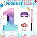 Shappy 16 Inch Mermaid Piata Purple Number Birthday Piata Party with Stick Blindfold Confetti for Anniversary Celebration Birthday Decoration SuppliesNumber 1 - Image 4