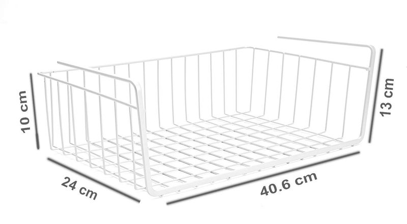 Go Hooked Go Hooked 16" Undershelf Storage Basket Under Cabinet Storage Organizer (1 Pcs, White)  - Image 5