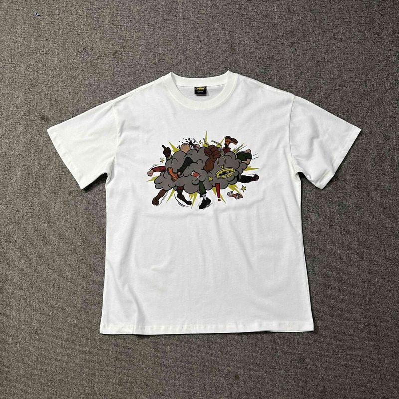 Series T-Shirts With Short Sleeves, Letter Logo Print, Unisex Double Yarn, Fashionable Casual Short Sleeves, Trendy - Image 1