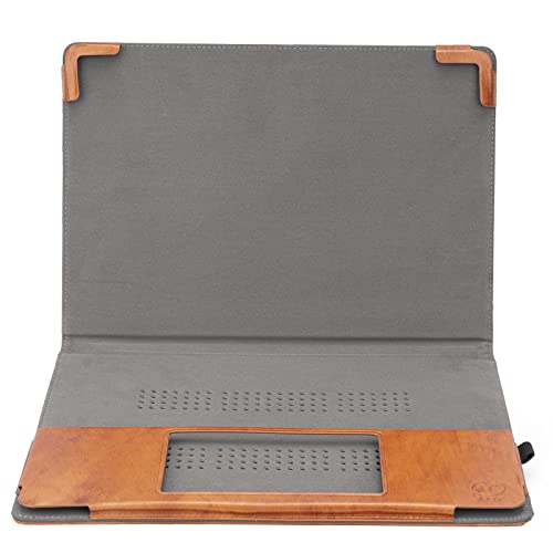 TT TYTX TYTX Compatible with MacBook Pro Genuine Leather Case 13 Inch 2016-2022 (A1989 A1706 A1708 A2159 A2289 A2251 A2338 M1 M2) Laptop Sleeve Protective Folio Book Cover, Genuine Brown - Image 5