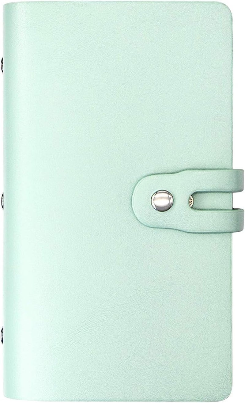 Excefore Credit Card Holder, Business Card Organizer Credit Cards Protector with 96 Card Slots RFID Blocking Business Cards Holder for Managing Your Different Cards to Prevent Loss or Damage (Green) - Image 1