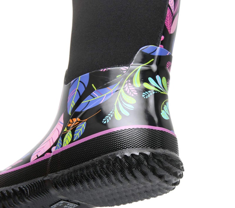 WTW Mid Calf Rain Boots for Women - Waterproof Insulated Neoprene Mud Boots Outdoor Hunting Garden Boots - Image 5