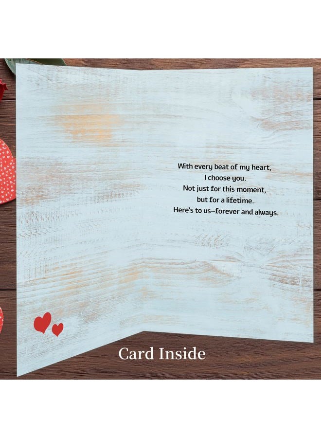 Smithtuy Valentines Day Cards Gifts for Him Her,Valentines Day Card for Husband Wife Boyfriend Girlfriend Men,Romantic Valentine's Day Card with Meaningful Love Message - Image 2