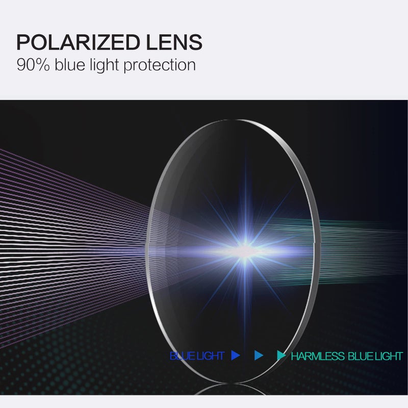 ZENOTTIC Reading Glasses Blue Light Blocking Round Glasses for Men Women Magnification 0.0 1.0 1.5 2.0 2.5 3.0 3.5 - Image 3