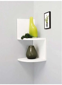 co arma Wooden corner shelves, white color  - Image 1