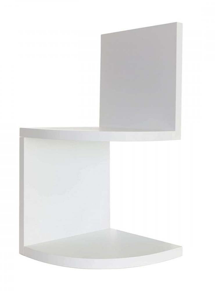 co arma Wooden corner shelves, white color - Image 3