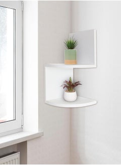 co arma Wooden corner shelves, white color  - Image 4