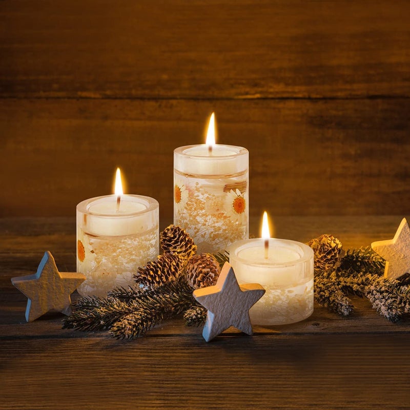 SNOOGG® 3 Size 1 Set Pack Tealight Candle Holder Mold for Epoxy Resin, Silicone Pillar Cylinder Candle Holder Resin Mold, Shiny Pillar Tea Light Candle Holders Mold for Resin Casting - Image 5