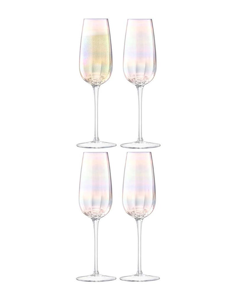 LSA International LSA PE04 Pearl Champagne Flute 85 fl ozH925in x 4 